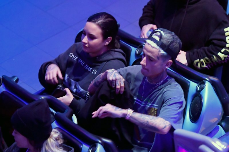 Demi Lovato and Austin Wilson on a Disneyland Date