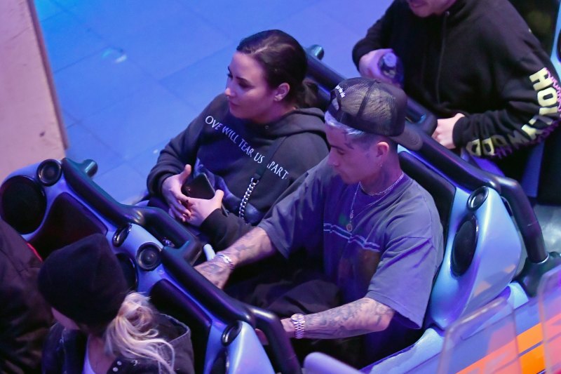 Demi Lovato and Austin Wilson on a Disneyland Date