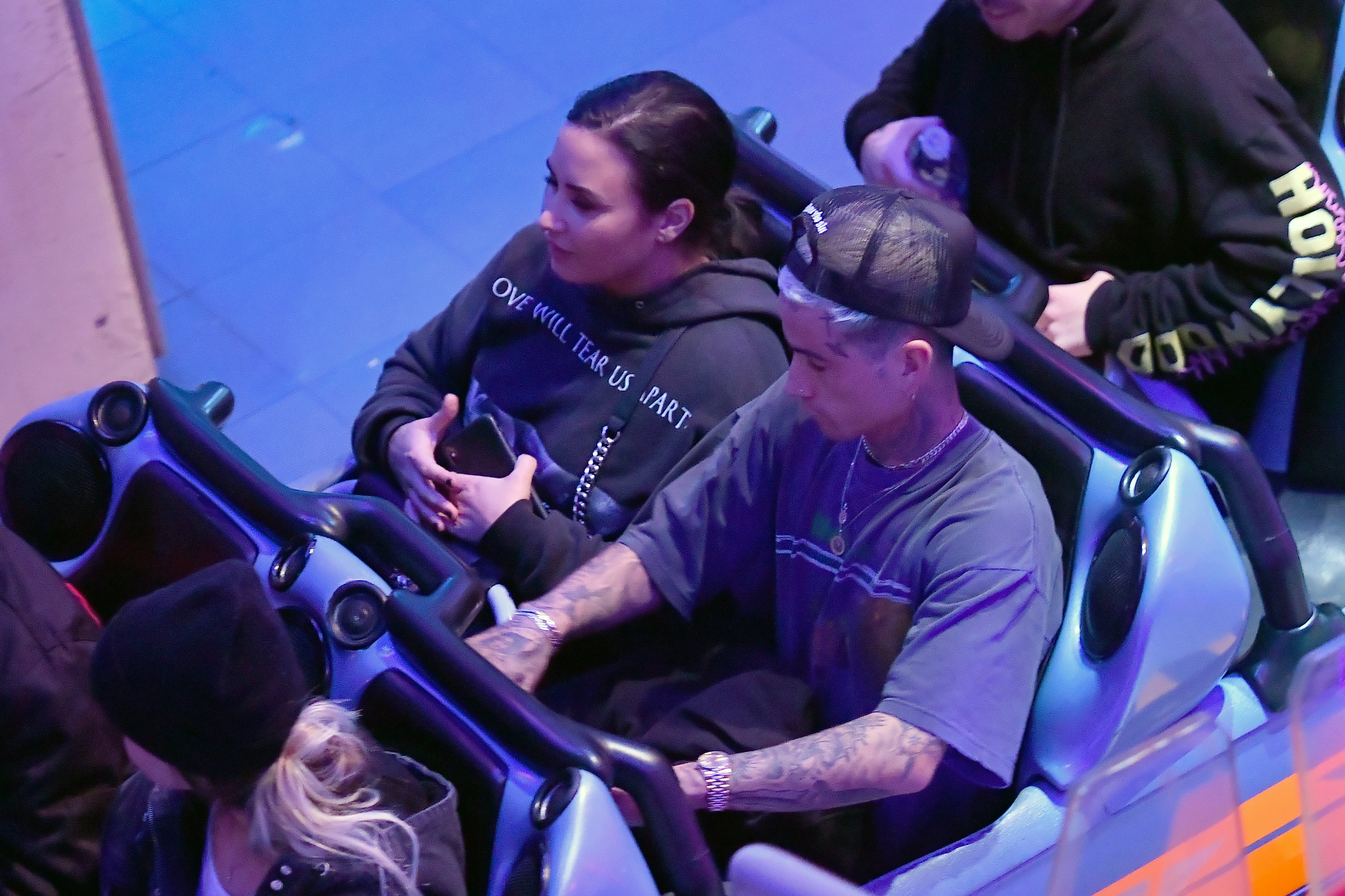 Demi Lovato and Austin Wilson on a Disneyland Date