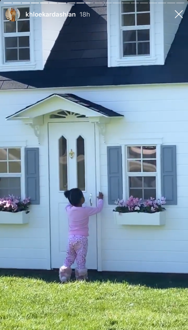 Khloe Kardashian and Baby True Enjoy Sunny Mommy-Daughter Day Out and Stop By Stormi’s New Playhouse