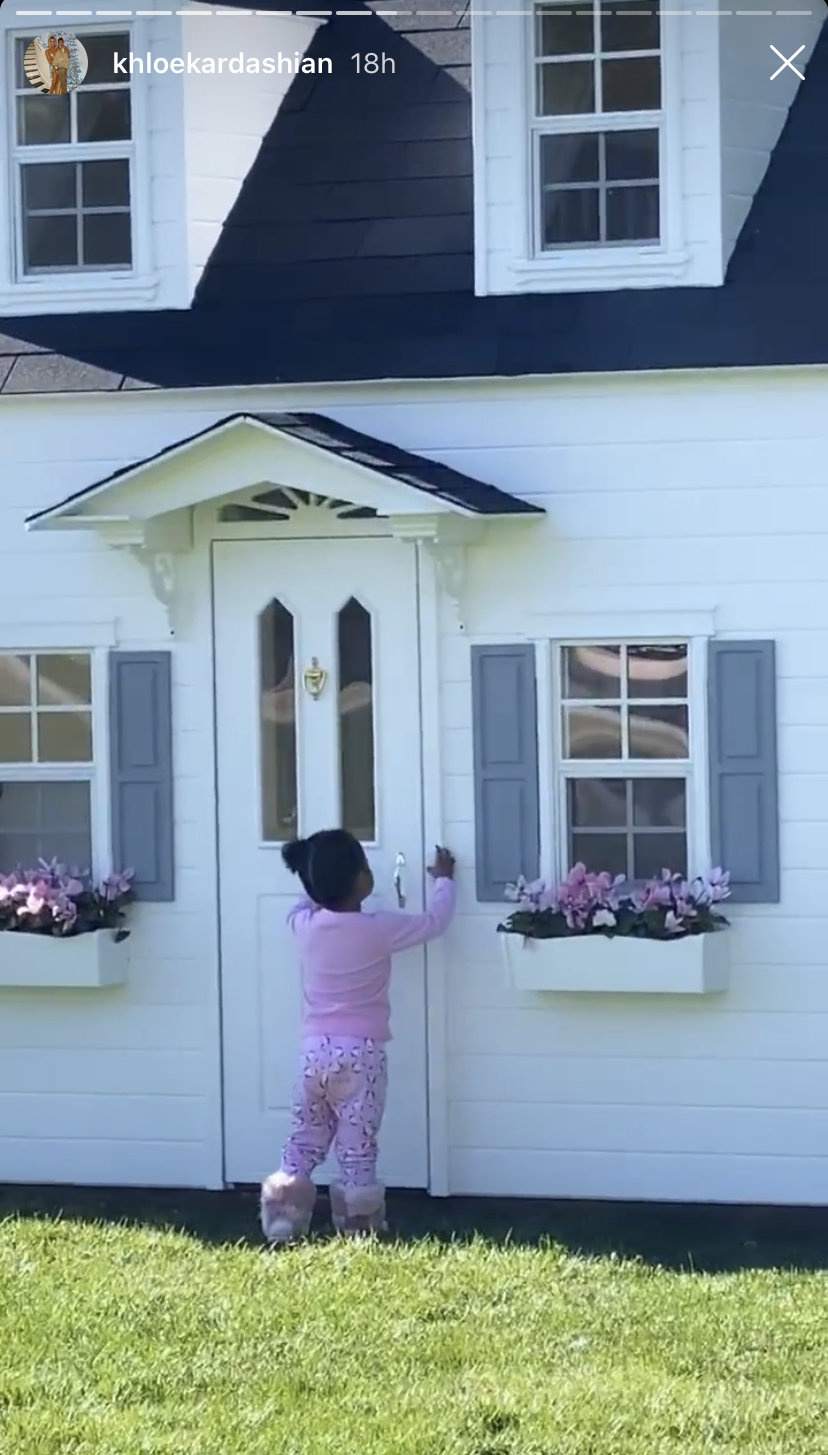 Khloe Kardashian and Baby True Enjoy Sunny Mommy-Daughter Day Out and Stop By Stormi’s New Playhouse