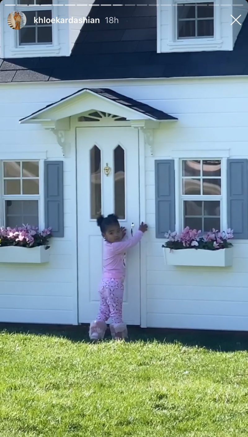 Khloe Kardashian and Baby True Enjoy Sunny Mommy-Daughter Day Out and Stop By Stormi’s New Playhouse