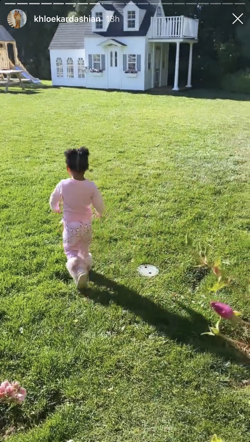 Khloe Kardashian and Baby True Enjoy Sunny Mommy-Daughter Day Out and Stop By Stormi’s New Playhouse