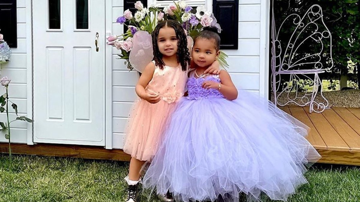 Dream Kardashian and True Thompson Hang Out At Stormi Webster's Party