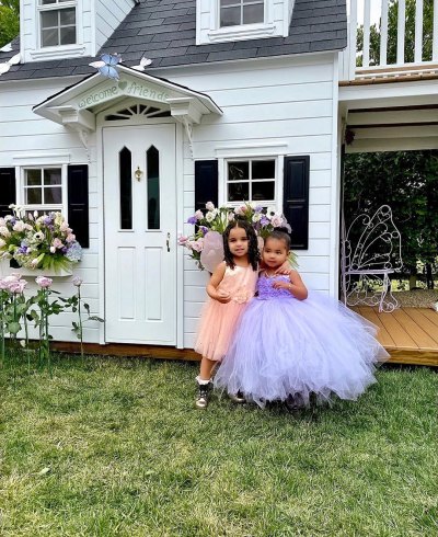Dream Kardashian and True Thompson Hang Out At Stormi Webster's Party