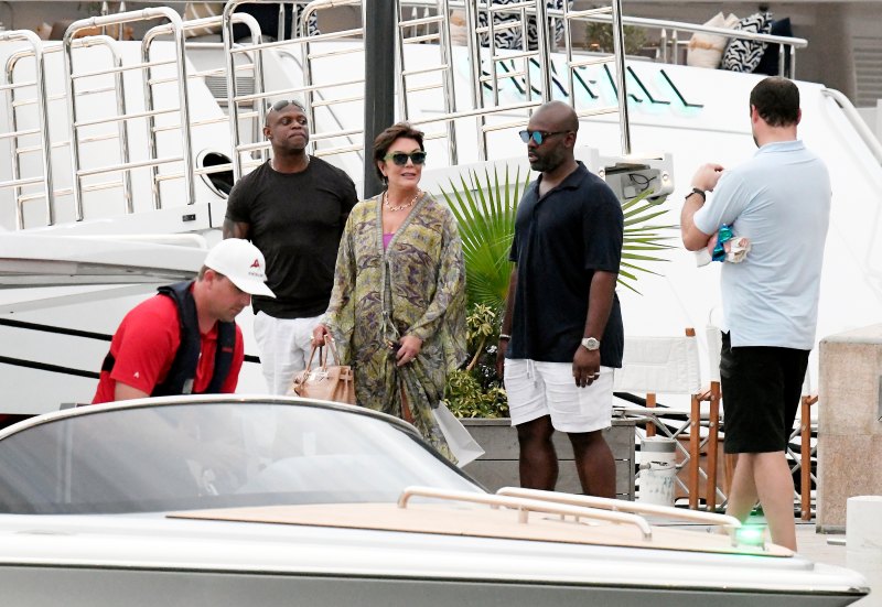 Kris Jenner and Corey Gamble Out and About in St. Barth's