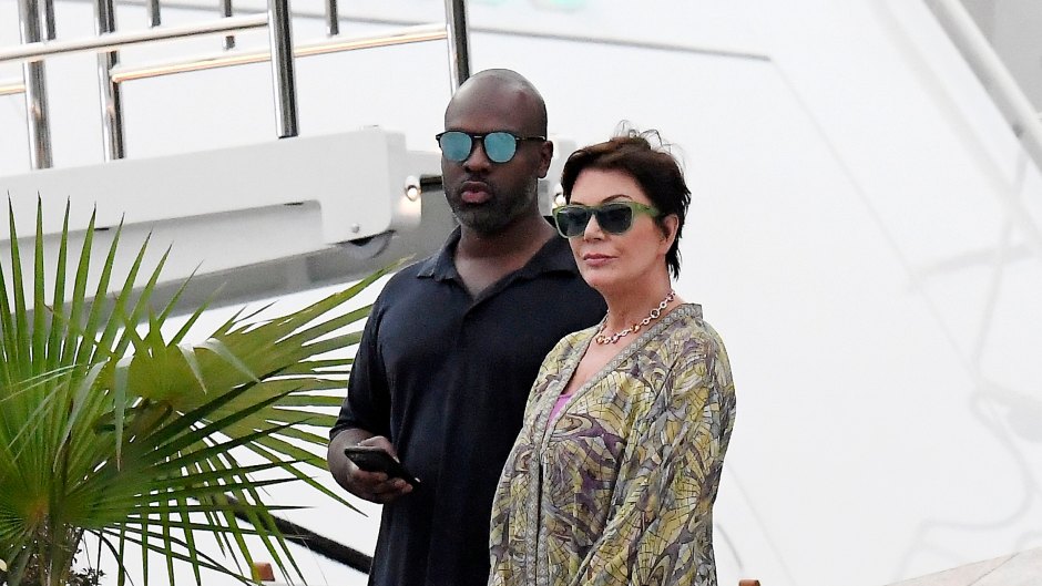Kris Jenner and Corey Gamble Out and About in St. Barth's