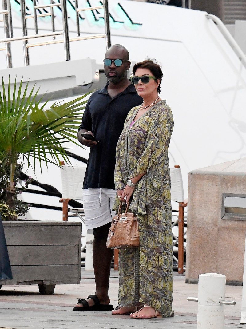 Kris Jenner and Corey Gamble Out and About in St. Barth's