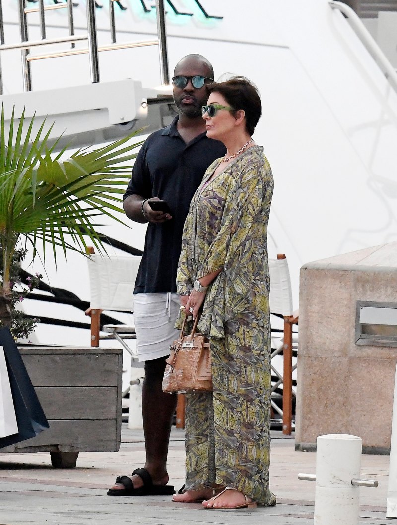 Kris Jenner and Corey Gamble Out and About in St. Barth's
