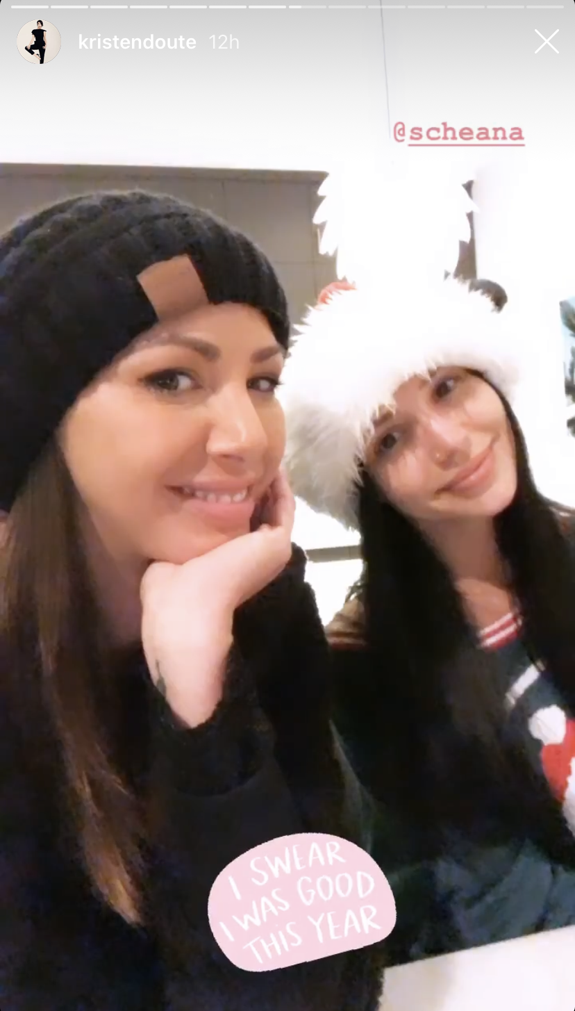 Kristen Doute and Scheana Marie Christmas