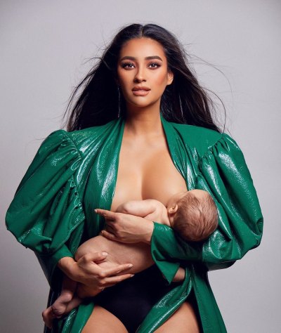 Shay Mitchell Glam Breastfeeding Photo With Newborn Daughter Atlas Noa