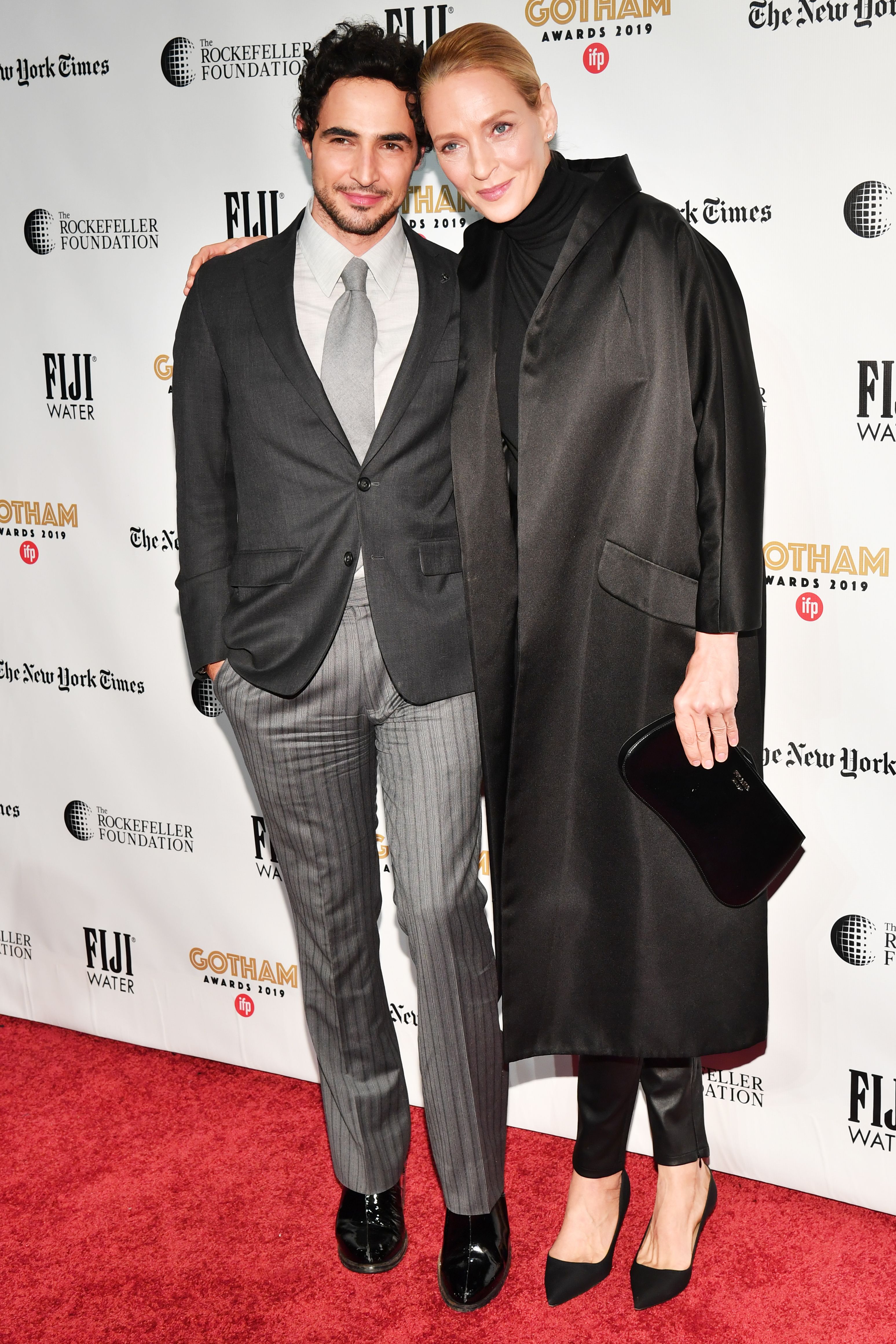 Zac Posen and Uma Thurman 29th Annual IFP Gotham Awards, Arrivals, Cipriani Wall Street, New York, USA - 02 Dec 2019