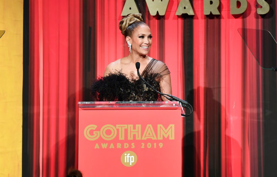 Jennifer Lopez Presenting 29th Annual IFP Gotham Awards, Inside, Cipriani Wall Street, New York, USA - 02 Dec 2019