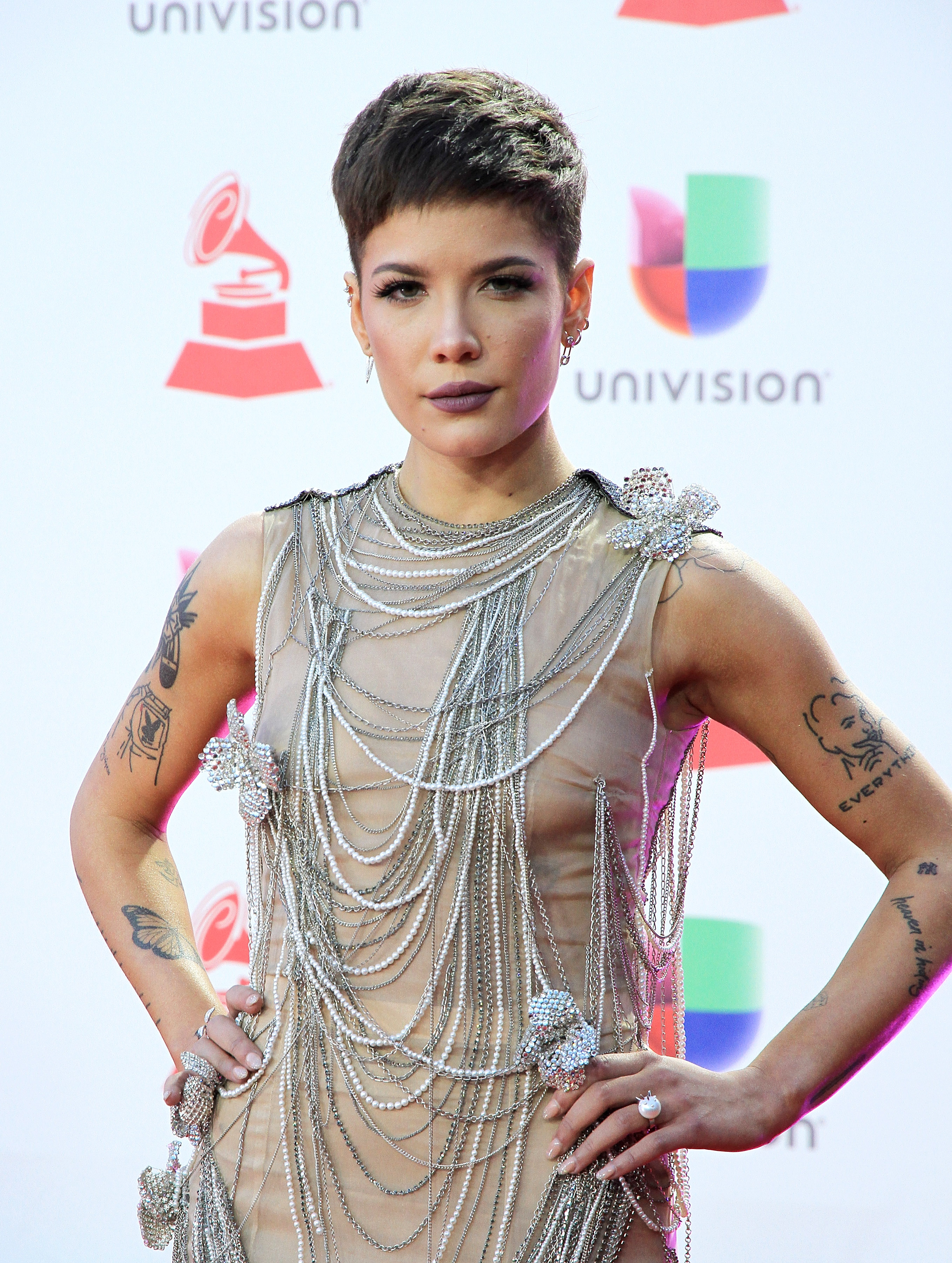 Halsey Short Hair Pixie Cut