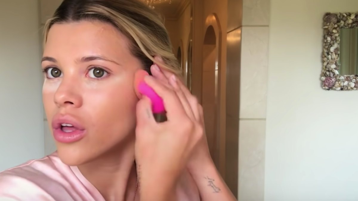 Sofia Richie beauty tutorial, starting YouTube