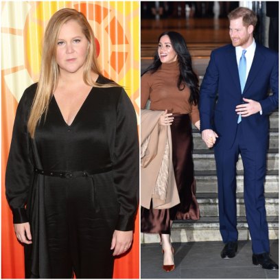 Amy Schumer and Meghan Markle and Prince Harry