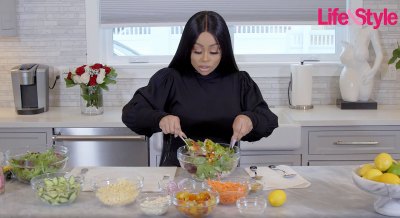 Blac Chyna Prepares Her Favorite Healthy Easy Salad