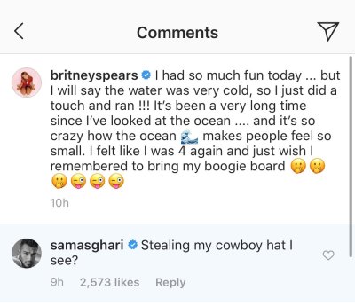 Britney Spears Instagram Comments