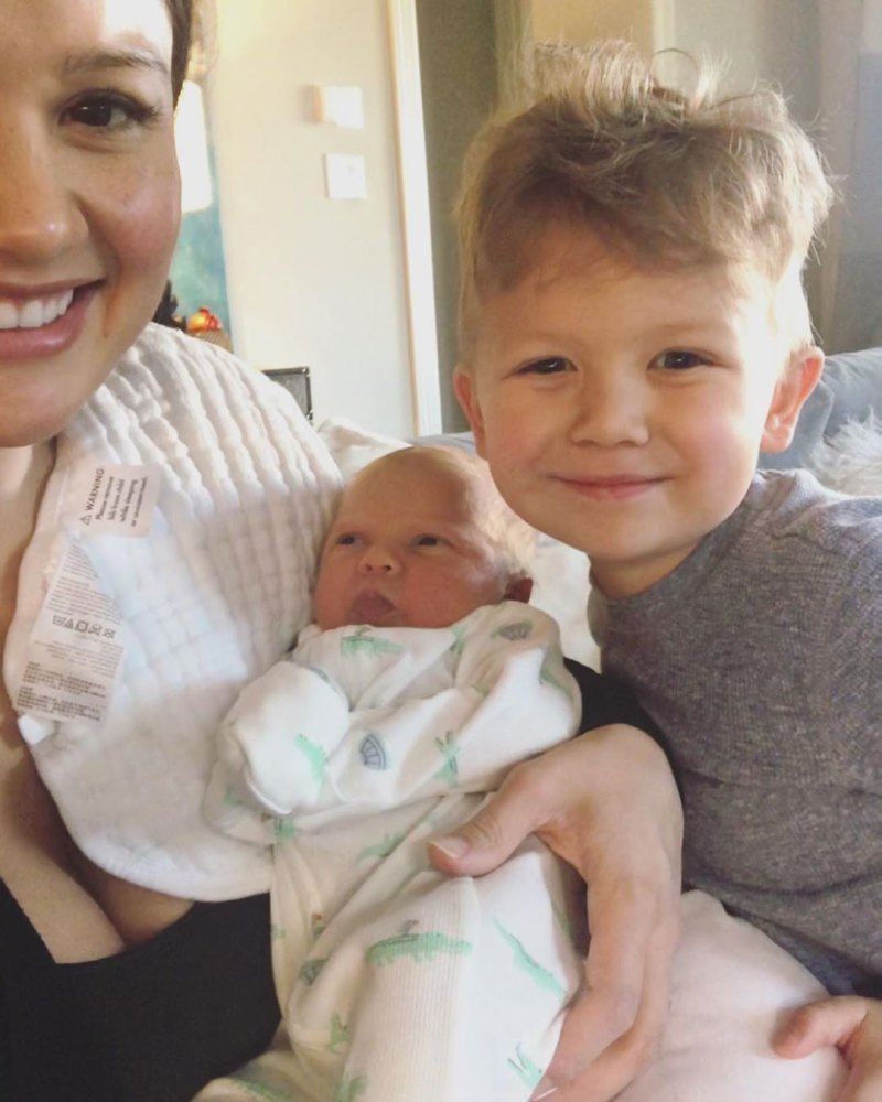 Catherine Giudice With Her Baby and Samuel