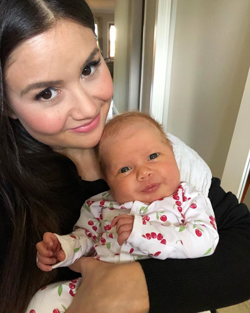 Catherine Giudici Holding Her Baby Mia
