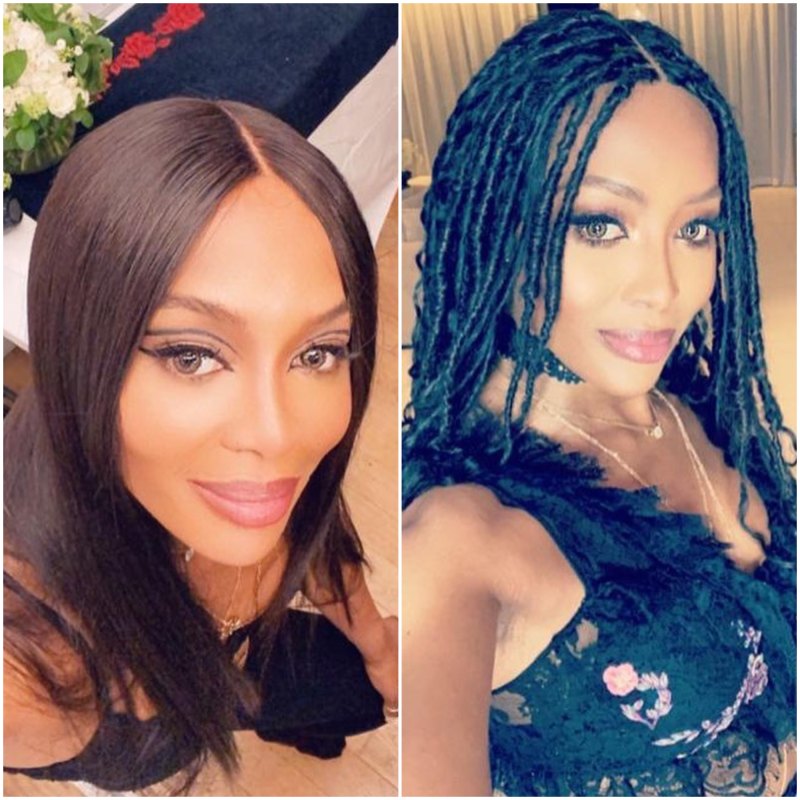 Celebrity Hair Transformations 2020, Naomi Campbell