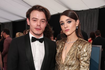 Charlie Heaton and Natalia Dyer at the 2020 SAG Awards