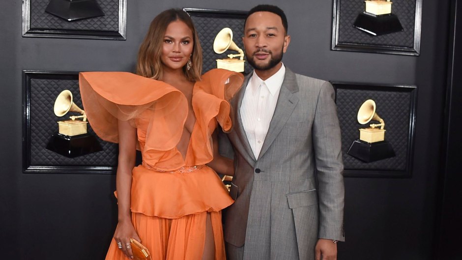 Chrissy Teigen and John Legend on 2020 Grammys Red Carpet
