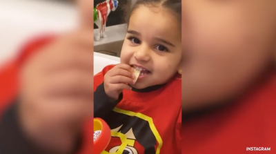 Dream Kardashian Eating Chips