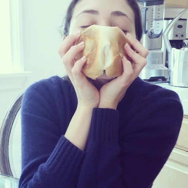 Emmy Rossum Bagel