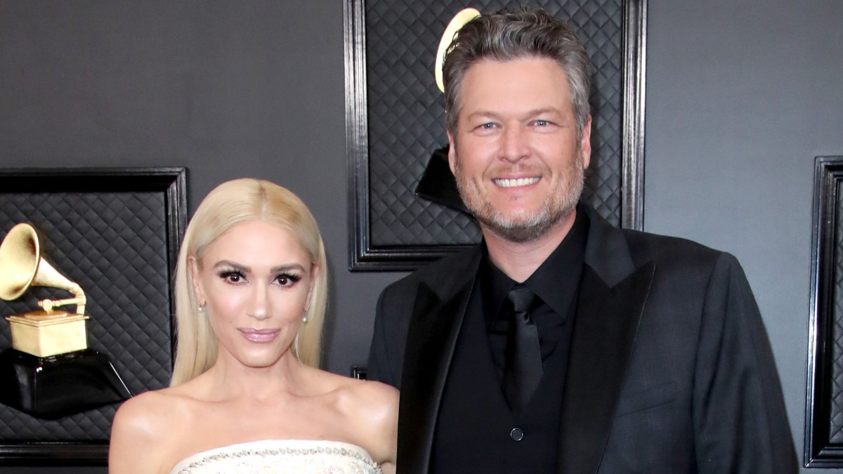 Gwen Stefani and Blake Shelton at the 2020 Grammys
