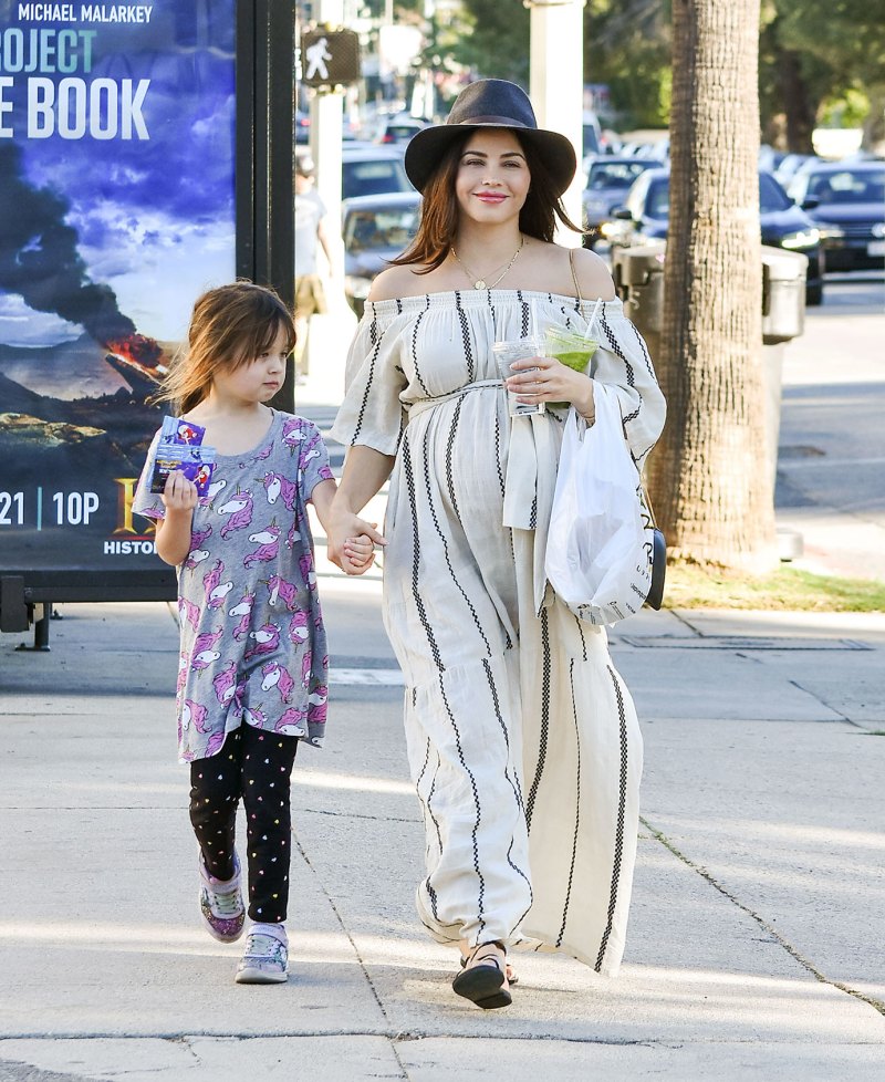 Jenna Dewan Rocks Stunning Striped Dress During L.A. Stroll With Her Daughter Everly
