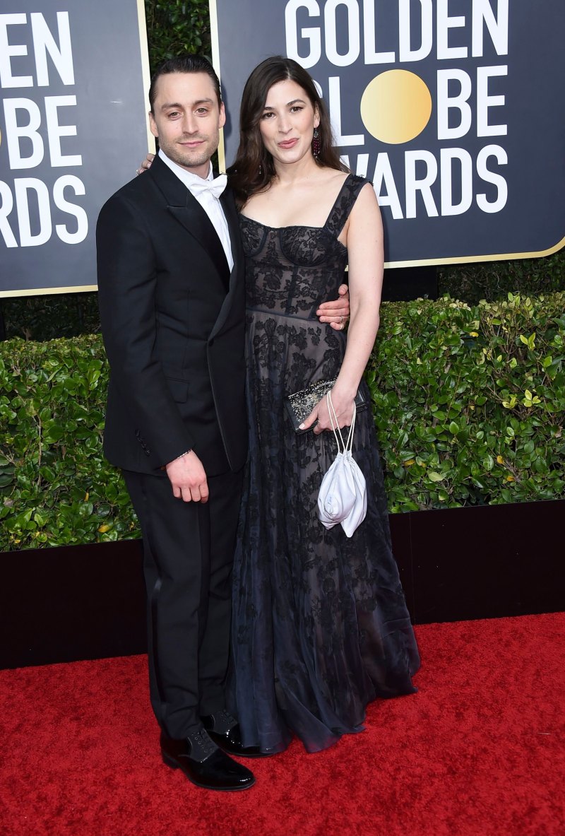 Kieran Culkin and Jazz Charton at Golden Globes