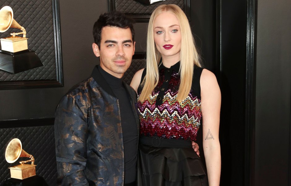 Killin' It! Joe Jonas and Sophie Turner Own the Grammys Red Carpet in Matching Dark Looks
