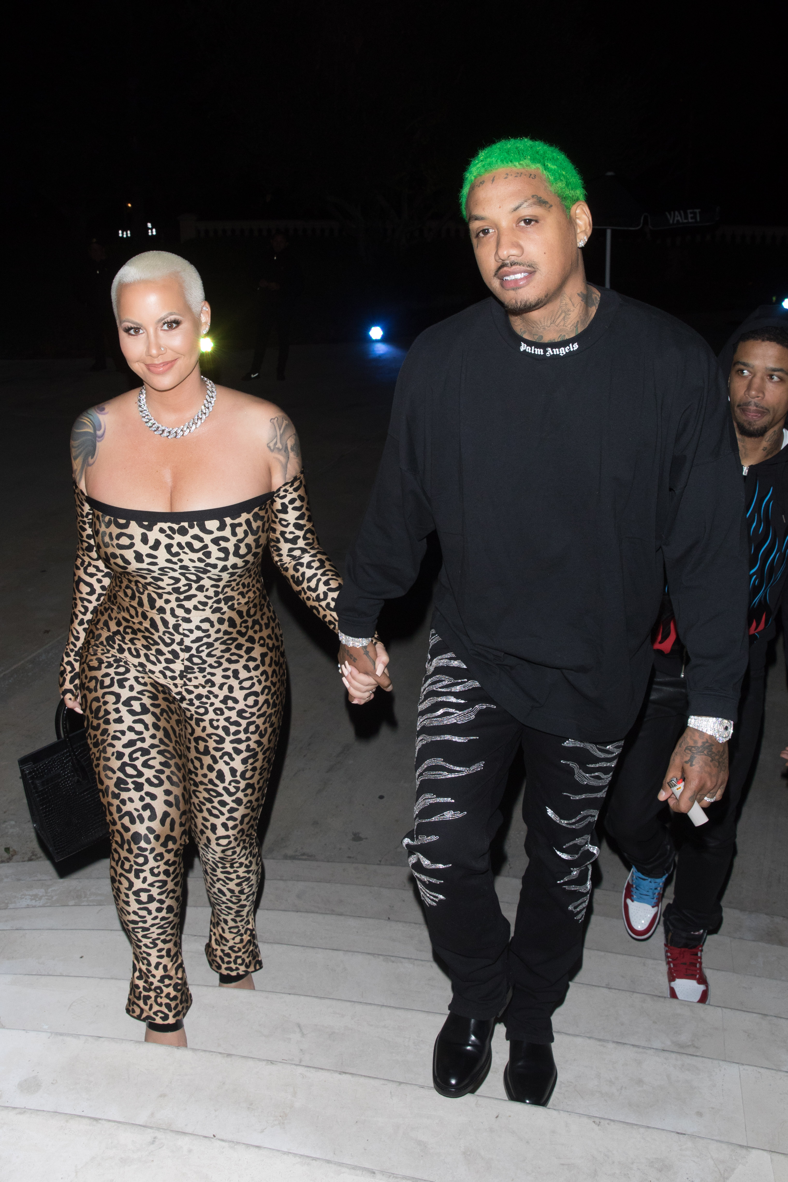 Amber Rose and Alexander Edwards at The Weeknd's NYE Party 6