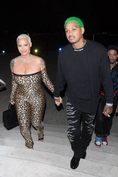 Amber Rose and Alexander Edwards at The Weeknd's NYE Party 5