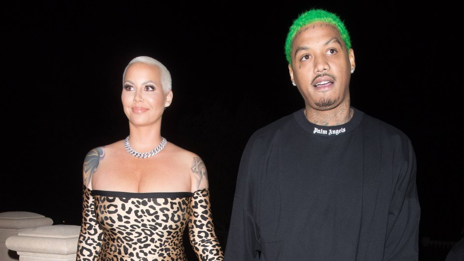 Amber Rose and Alexander Edwards at The Weeknd's NYE Party