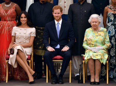 Queen Elizabeth Sitting Down With Harry and Meghan