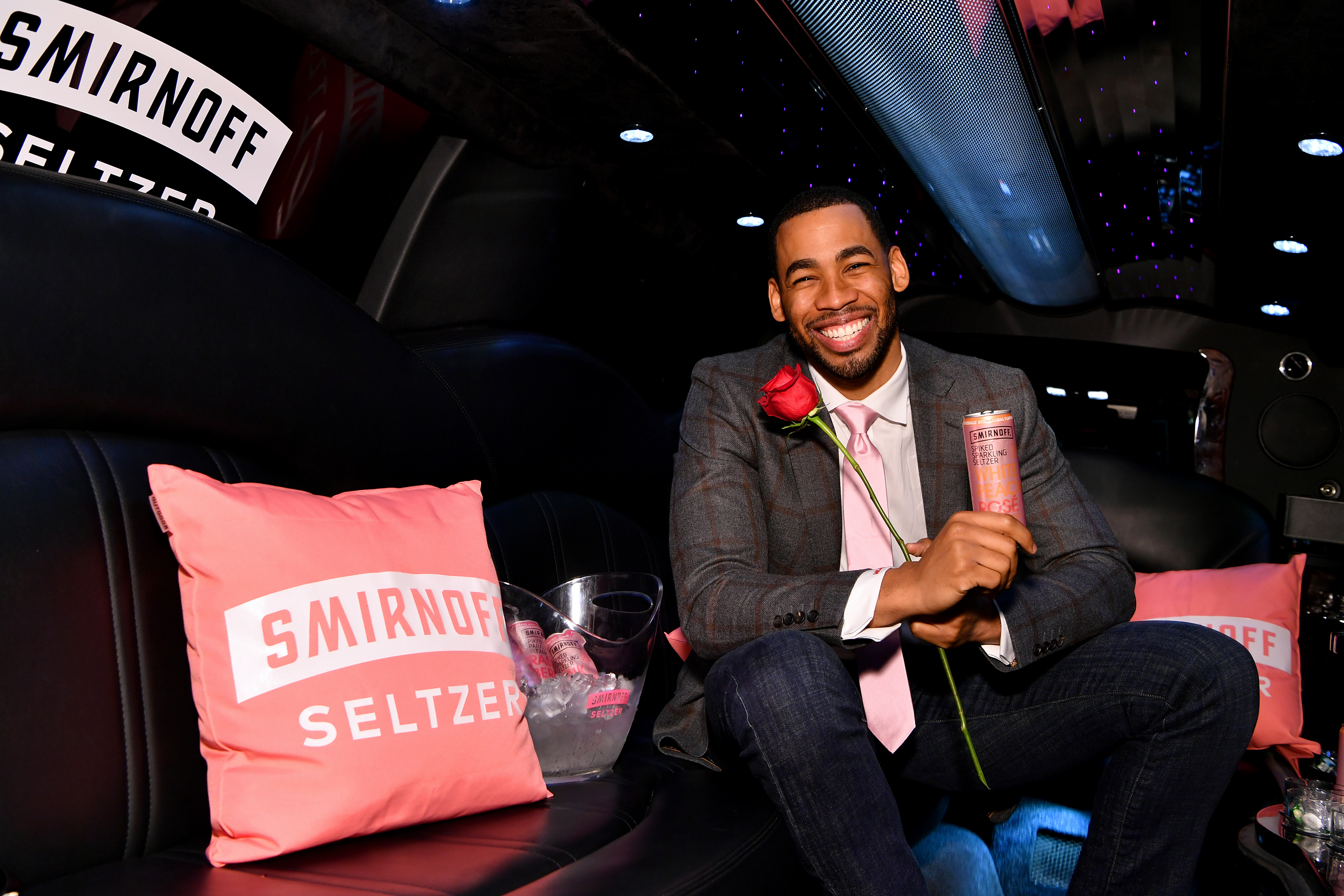 Mike Johnson in the Limo With Smirnoff