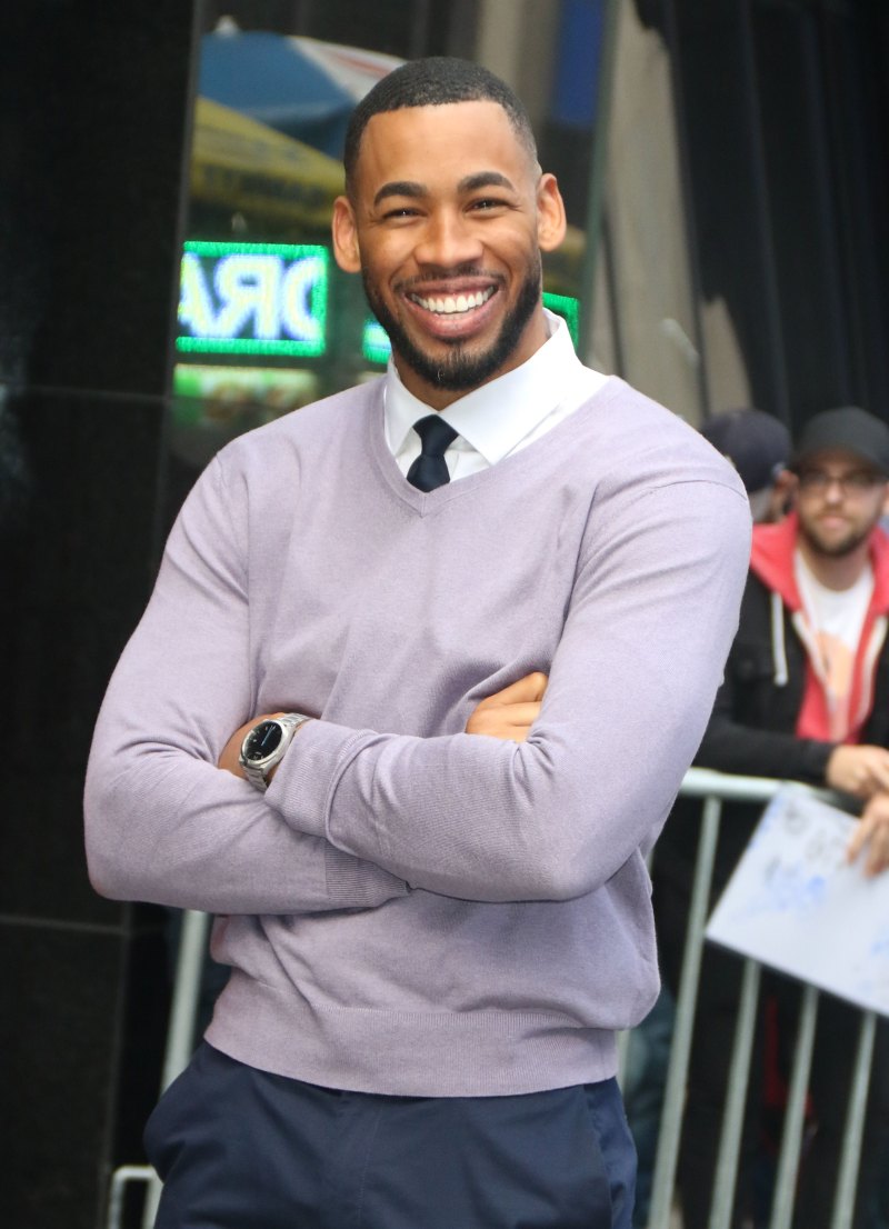 Mike Johnson Wearing a Purple Sweater
