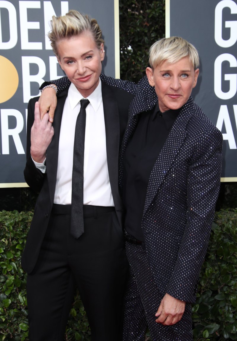 Portia de Rossi and Ellen DeGeneres 77th Annual Golden Globe Awards