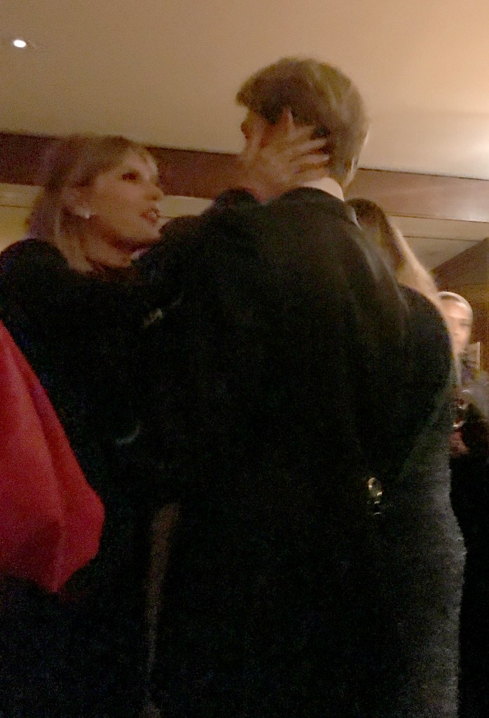 Taylor Swift gets intimate with long-term boyfriend Joe Alwyn at the CAA party at Sunset Tower in Los Angeles following the Golden Globes on Sunday night