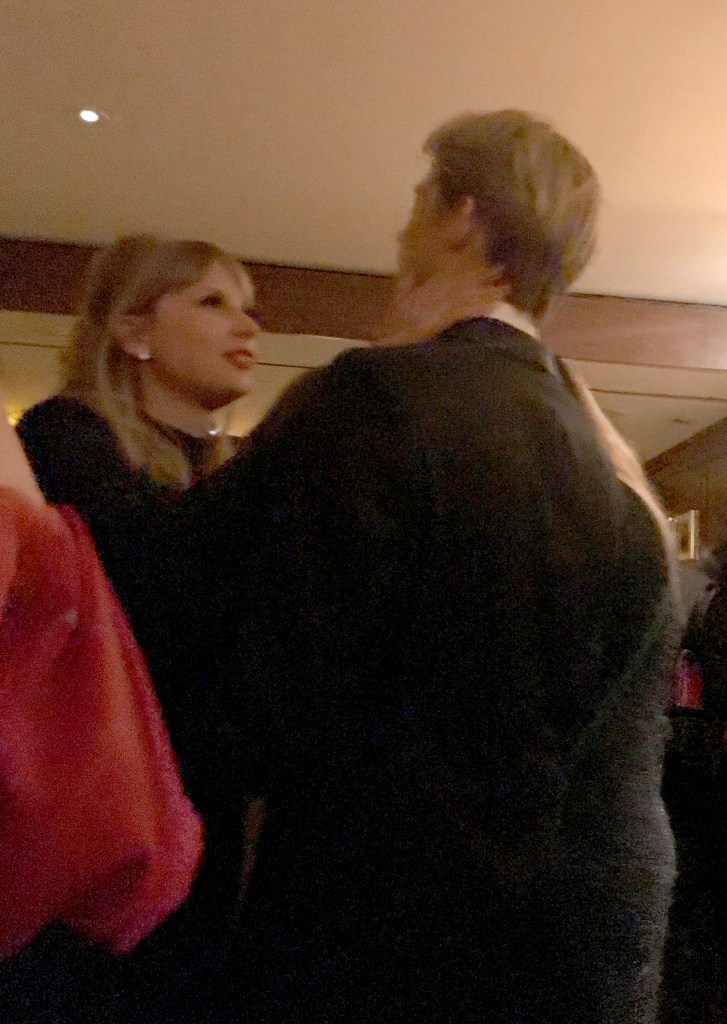 Taylor Swift gets intimate with long-term boyfriend Joe Alwyn at the CAA party at Sunset Tower in Los Angeles following the Golden Globes on Sunday night