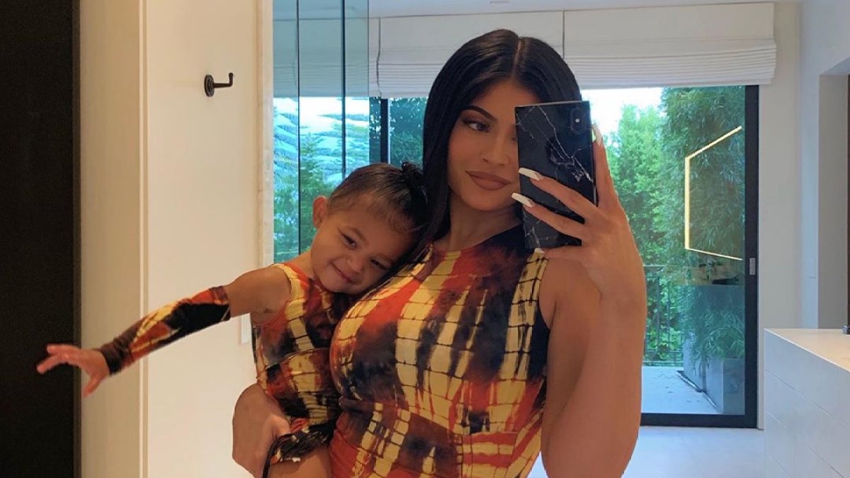 Stormi Webster's Matching Tie-Dye Dress
