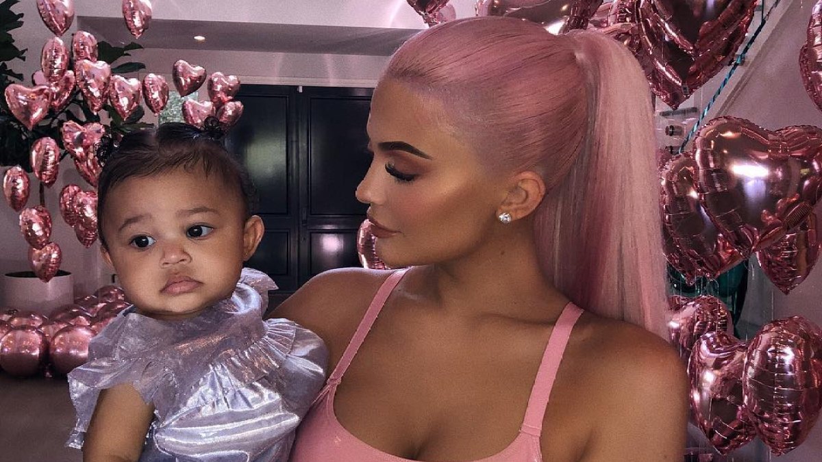 Stormi Webster's Sparkly Silver Dress