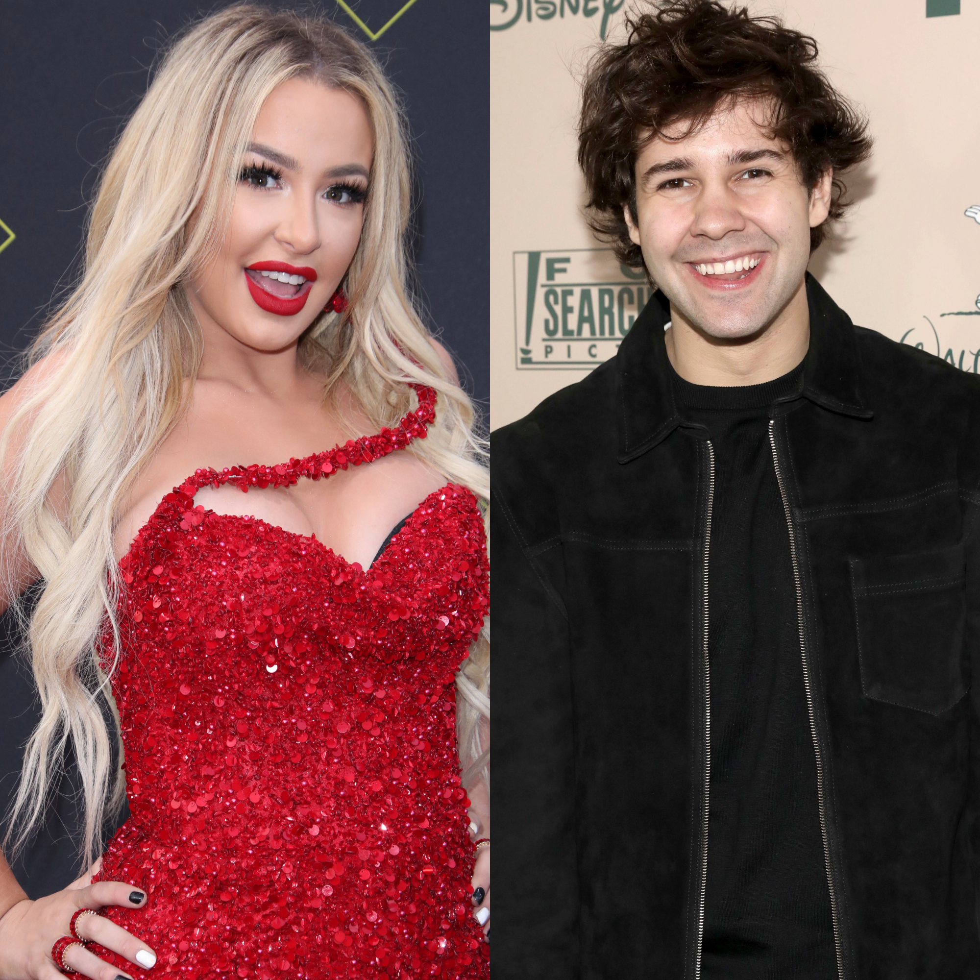 Tana Mongeau, David Dobrik Split Image