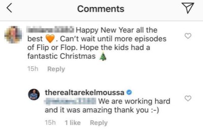 Tarek El Moussa's Instagram Comments