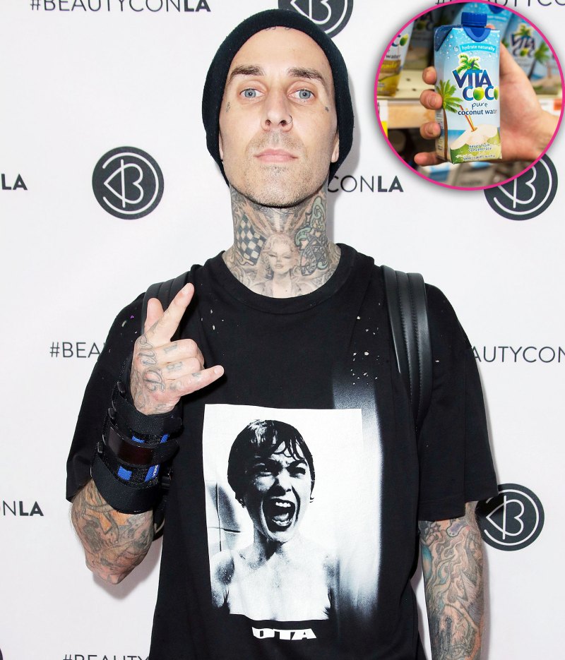 Travis Barker Snacks On VitaCoco Coconut Water