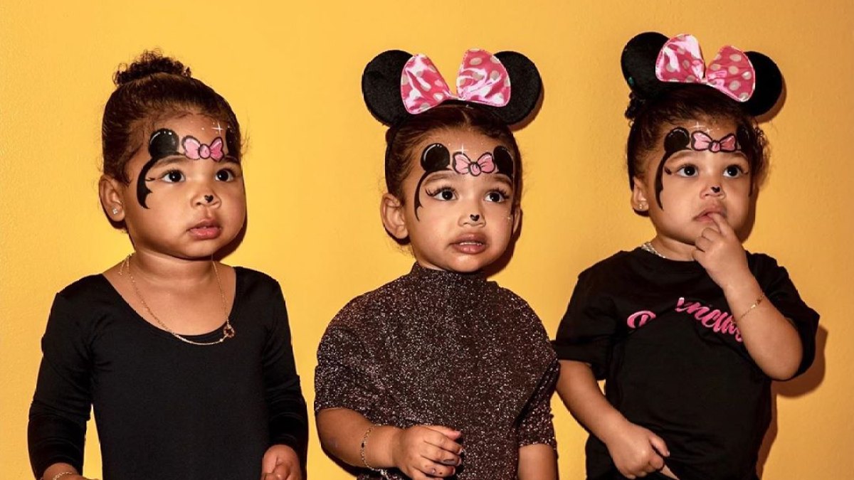 True Thompson, Chicago West and Stormi Webster