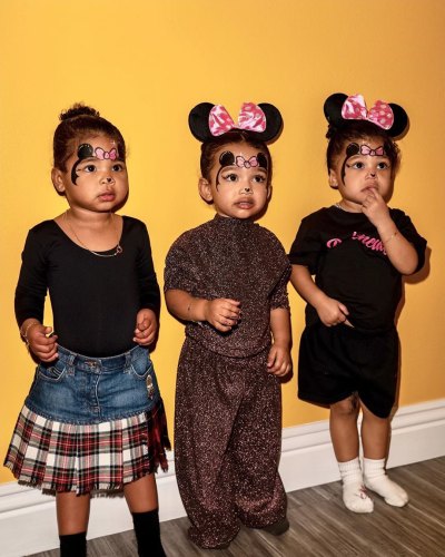 True Thompson, Chicago West and Stormi Webster