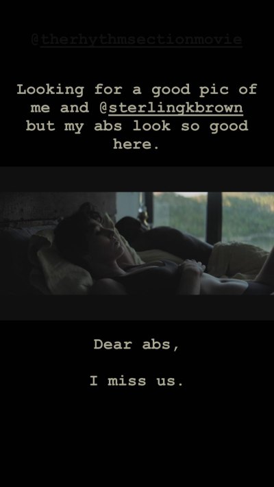 Blake Lively Misses Her Abs While Promoting Movie